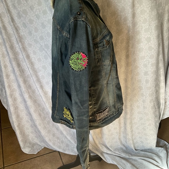 Lip Service Blue Denim Jacket with Patches - Picture 9 of 10